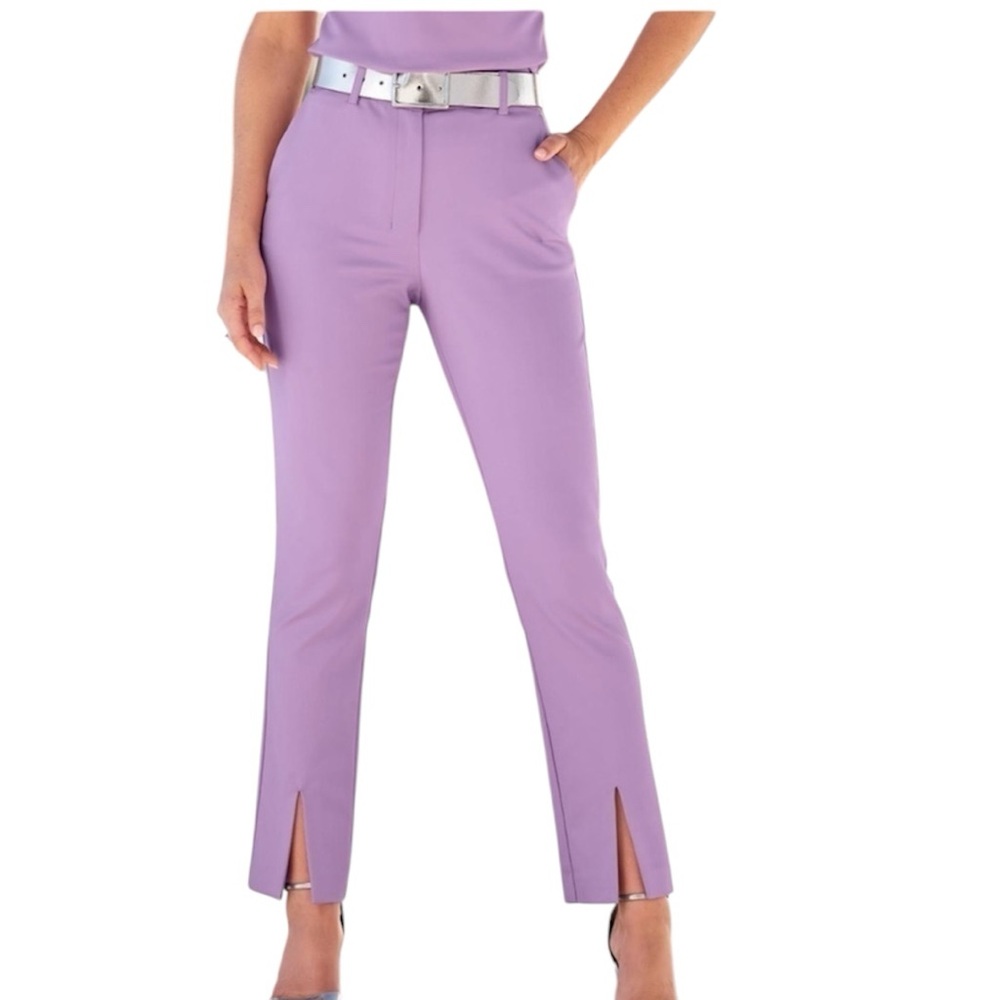 Boston Proper Lavender Straight Leg Pants